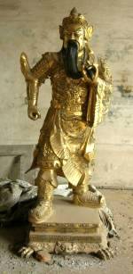 Brass Warrior Statue